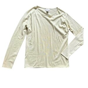 Neiman Marcus Cashmere Silk Light Green Pullover Sweater Women's size Large